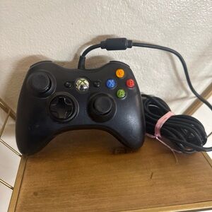 Microsoft Xbox 360 Controller Black Wired OEM  - TESTED
